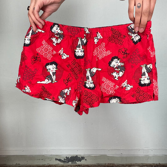 Vintage 2000's Betty Boop Red Ultra Mini Boxer Shorts (S)