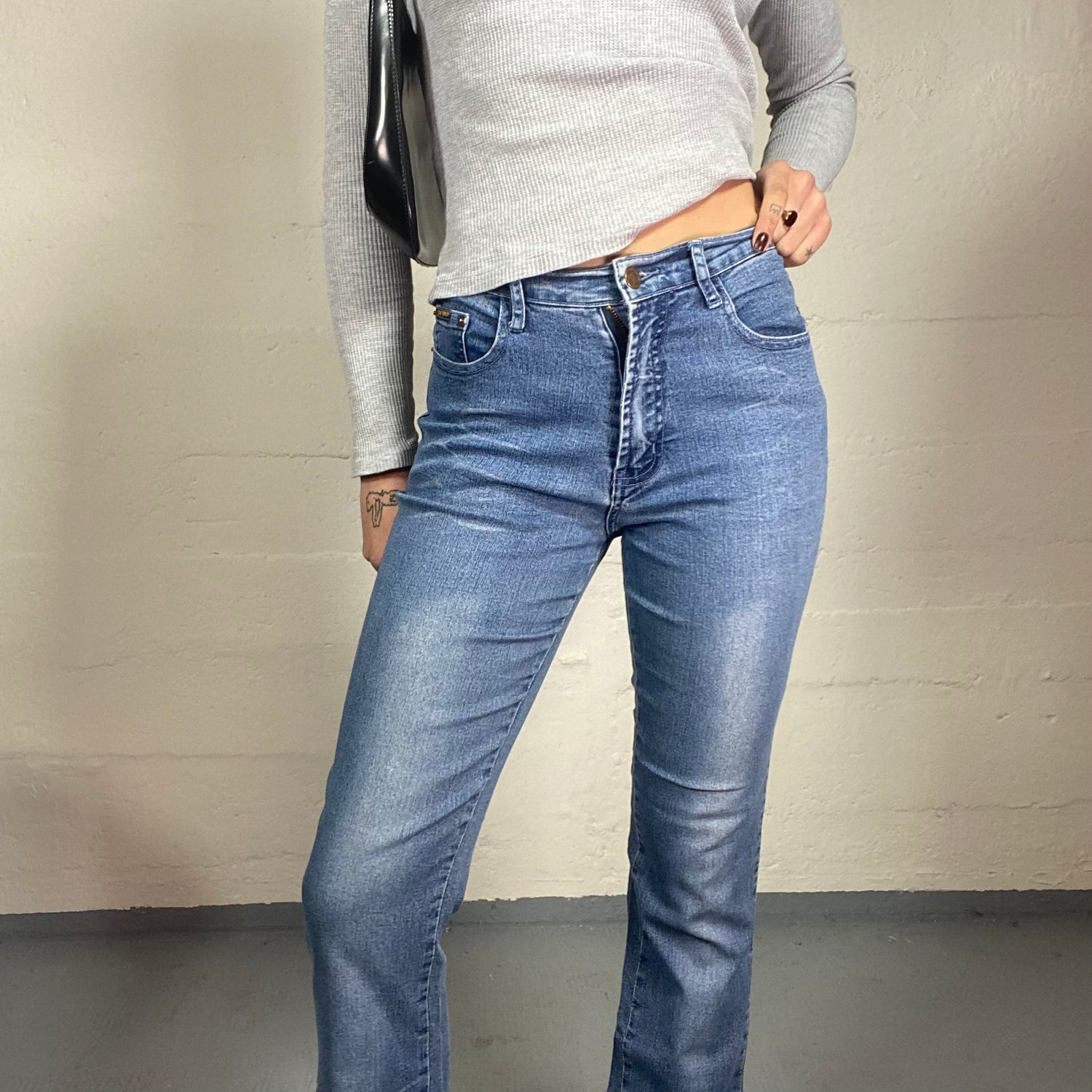 Top Christmas Deals Vintage Bell Bottoms Jeans for Women 90s High