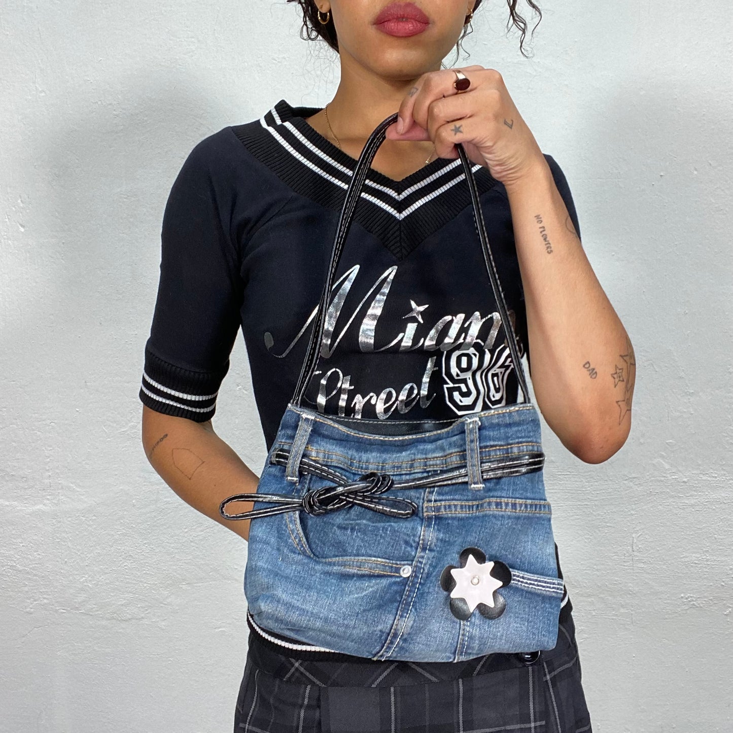 Vintage 2000's Funky Jeans Pants Shoulder Bag