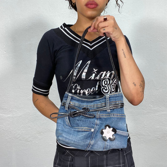 Vintage 2000's Funky Jeans Pants Shoulder Bag