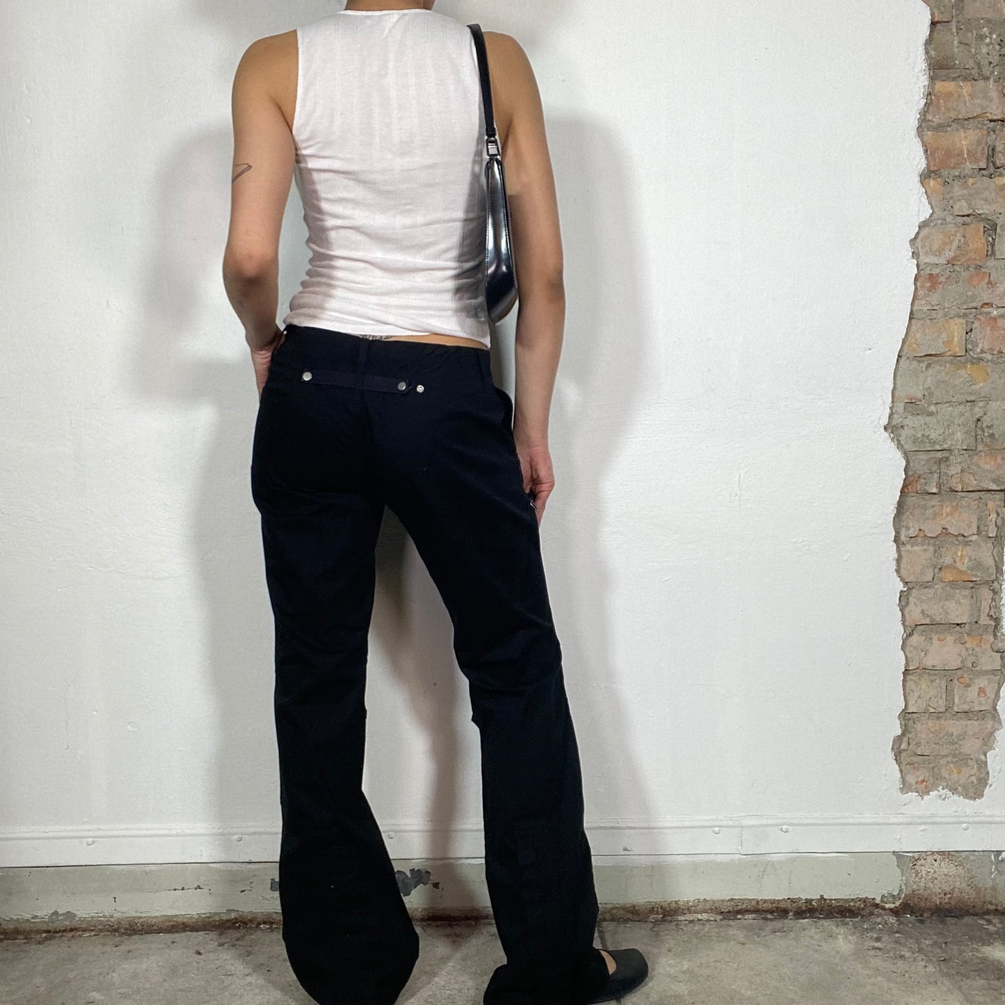 Vintage 90's Skater Balck Straight Leg Pants (M)