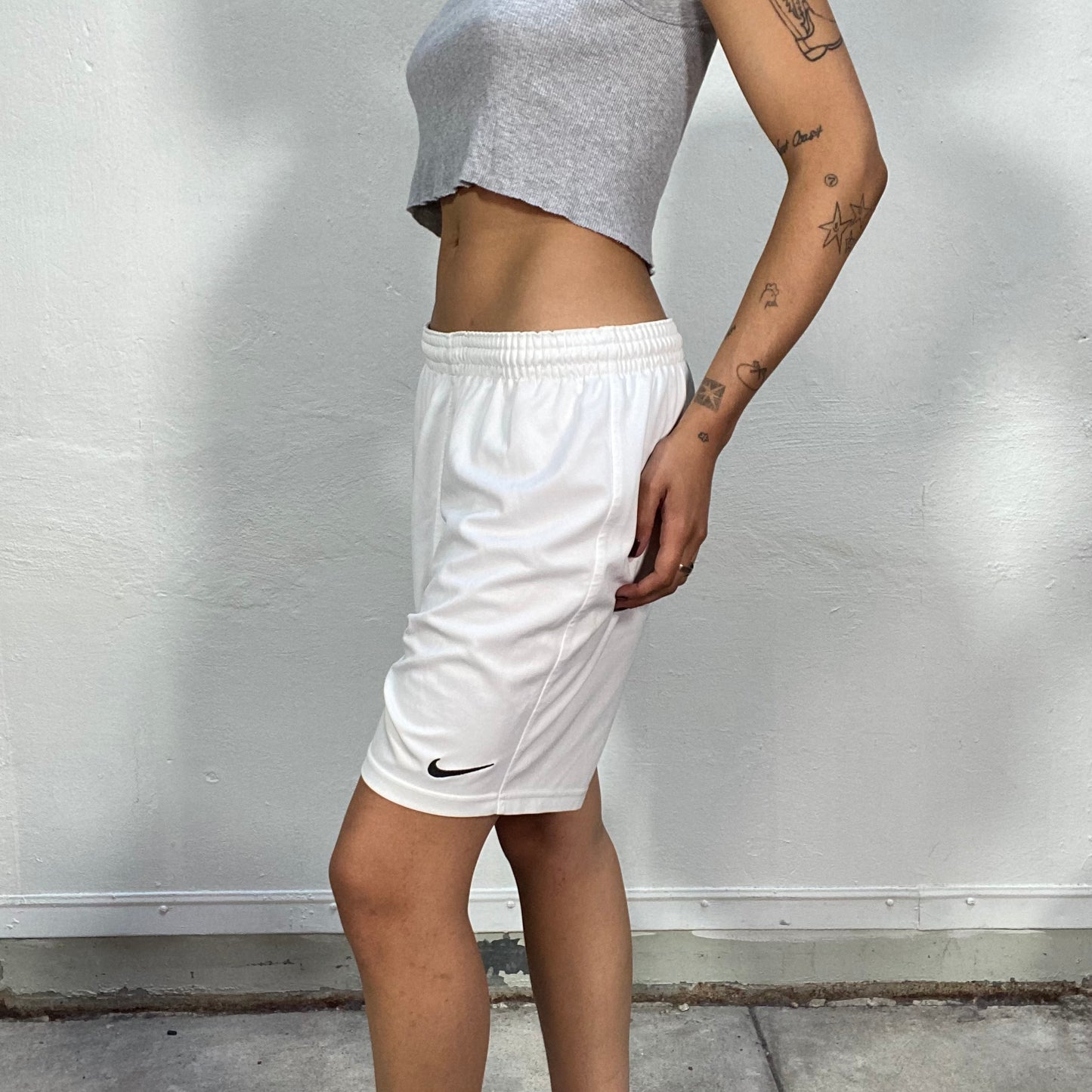 Vintage 90's Nike White Sporty Shorts (M)