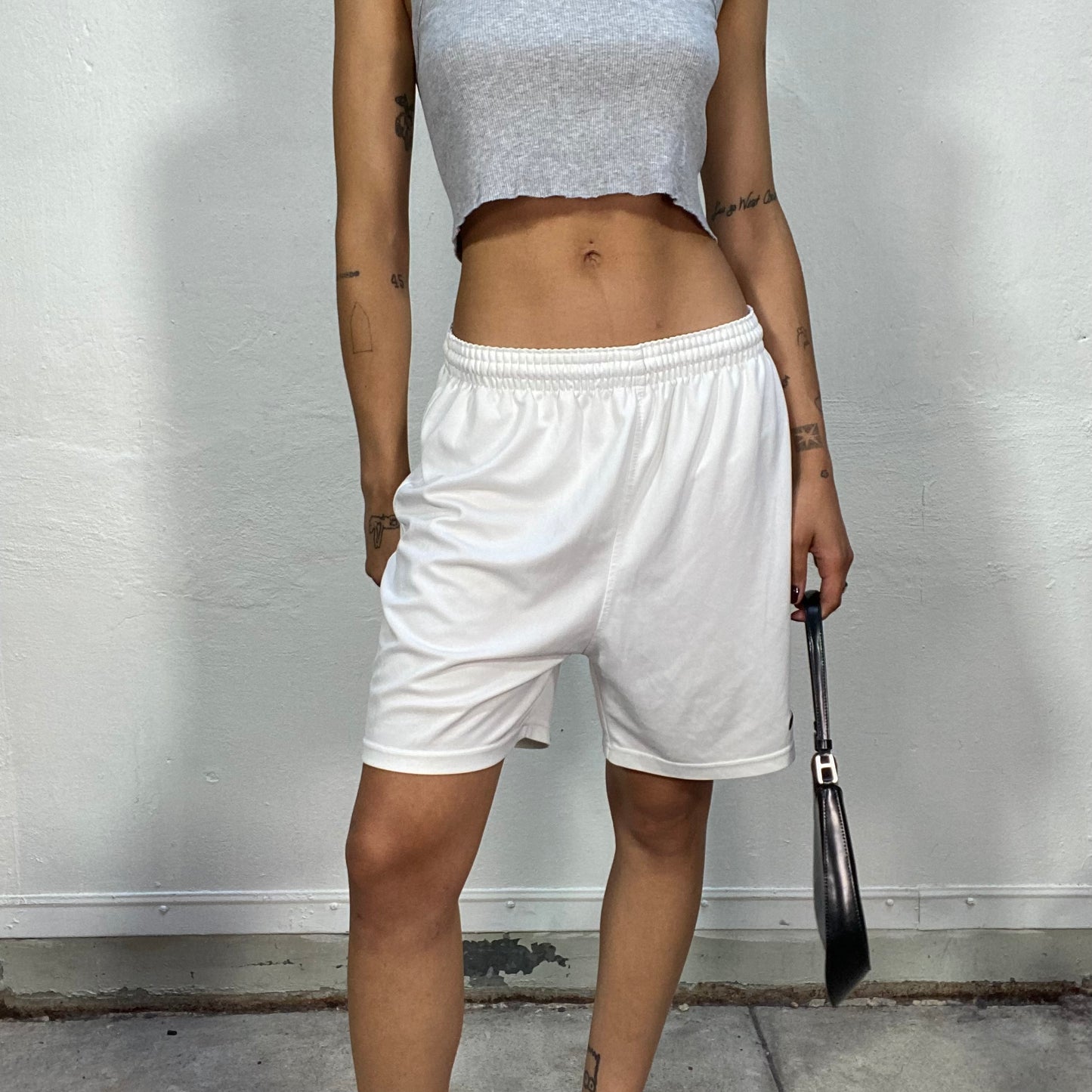 Vintage 90's Nike White Sporty Shorts (M)