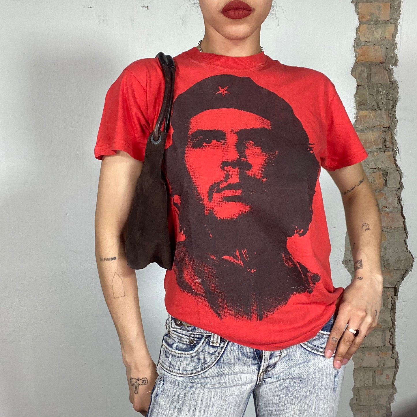 Vintage 90's Che Guevara Red Shirt(M)