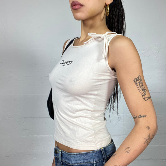 Vintage 2000's Esprit Sporty Cream Top (S)