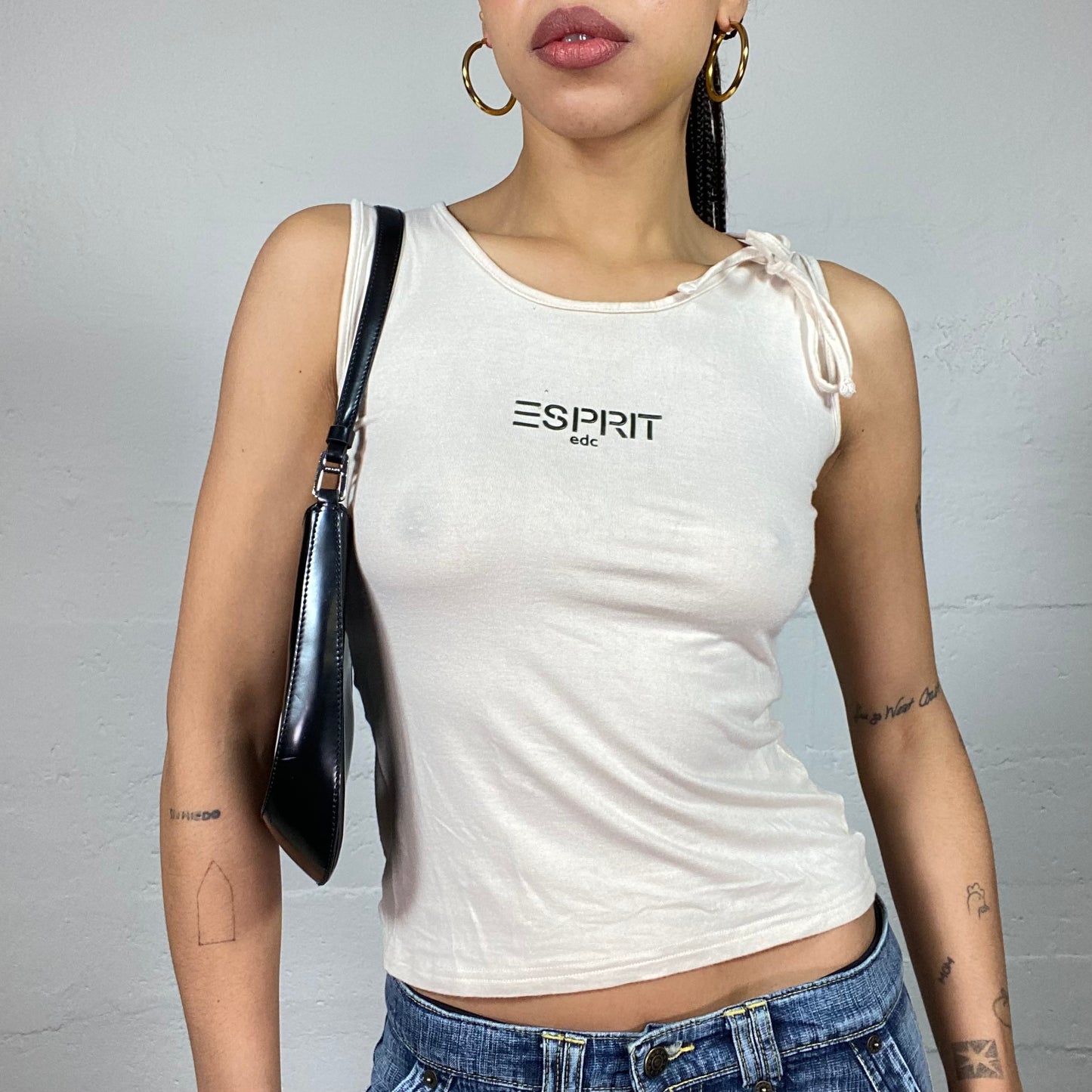 Vintage 2000's Esprit Sporty Cream Top (S)