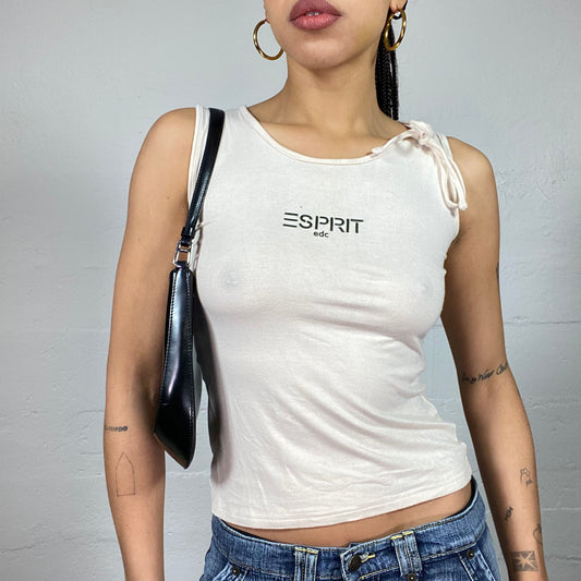 Vintage 2000's Esprit Sporty Cream Top (S)