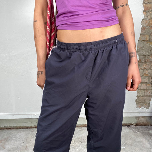 Vintage 2000's Adidas Navy Capris Track Pants (S/M)