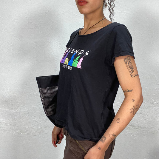 Vintage 90's Downtown Girl Black Friends Merchandise Shirt (M/L)