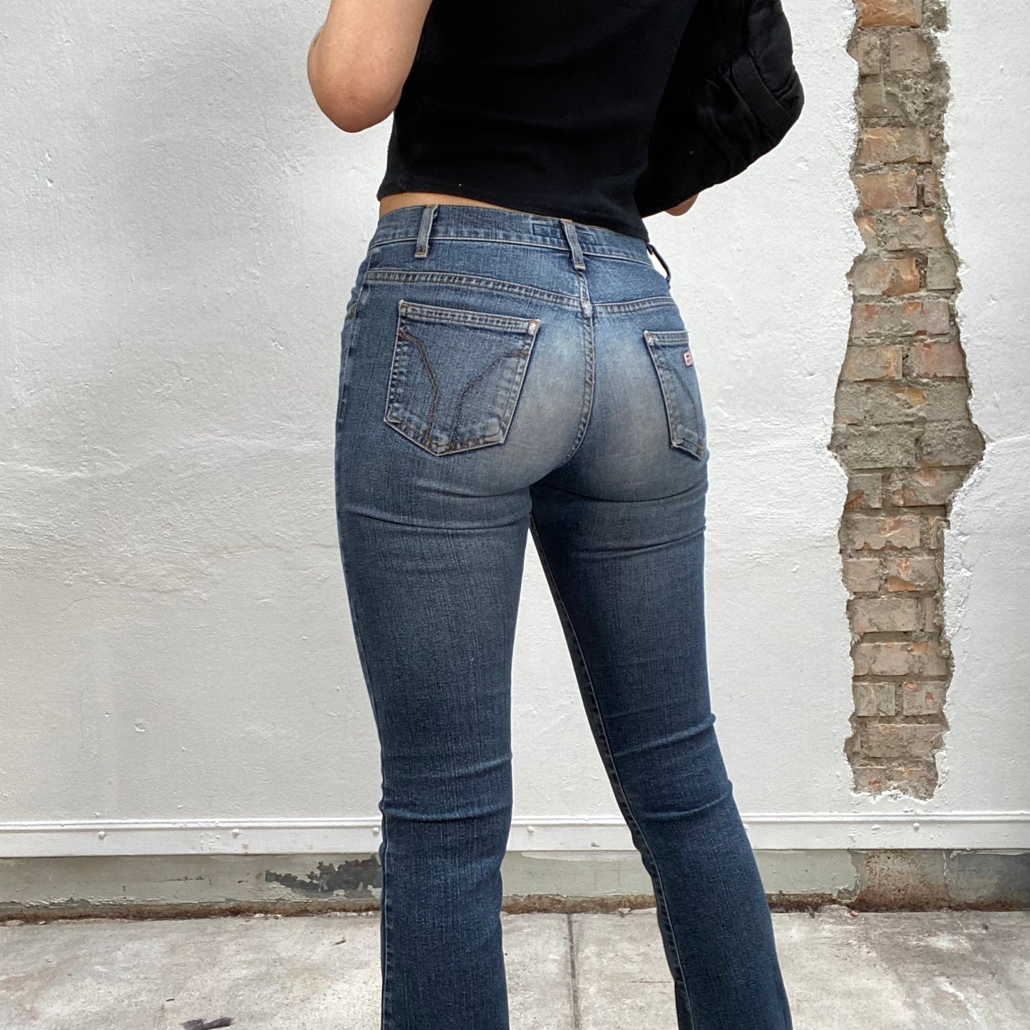 Vintage 2000's Miss Sixty Mid Wash Flared Jeans (S)