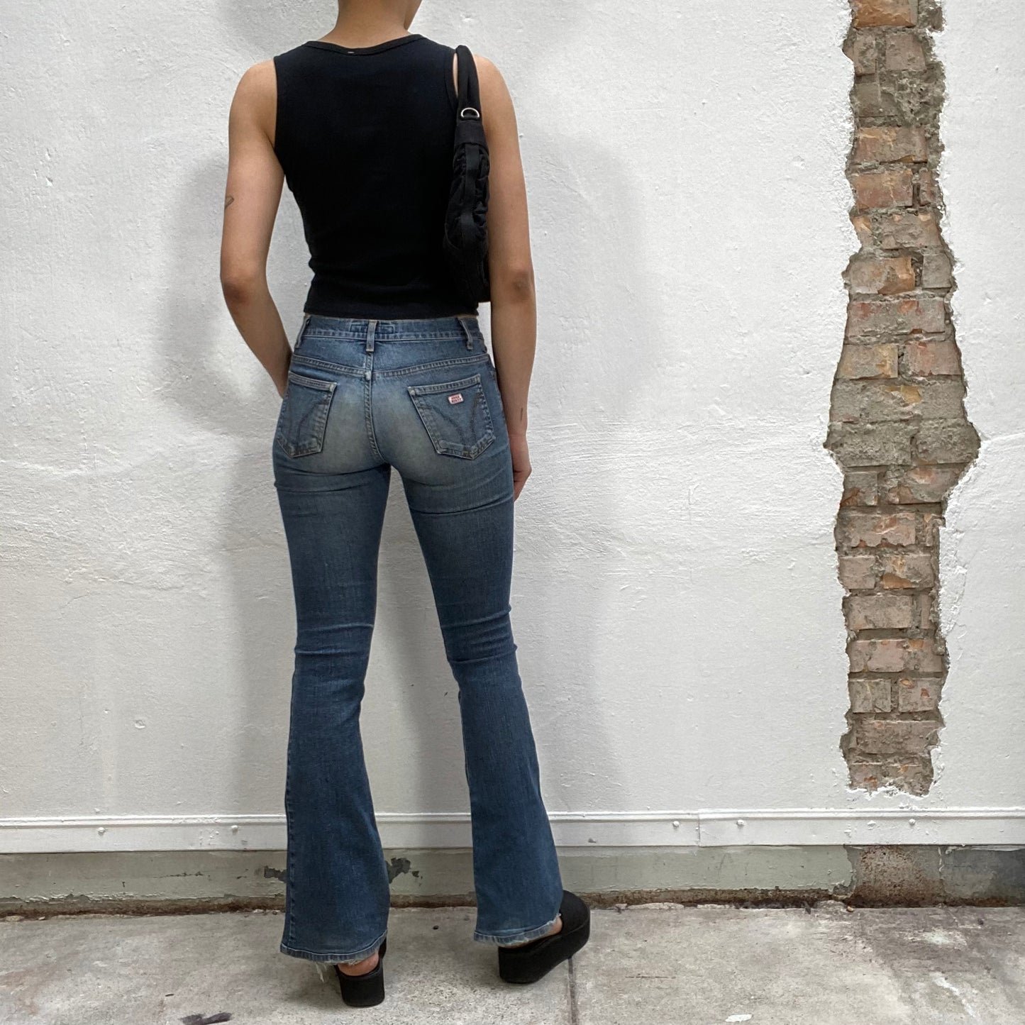 Vintage 2000's Miss Sixty Mid Wash Flared Jeans (S)