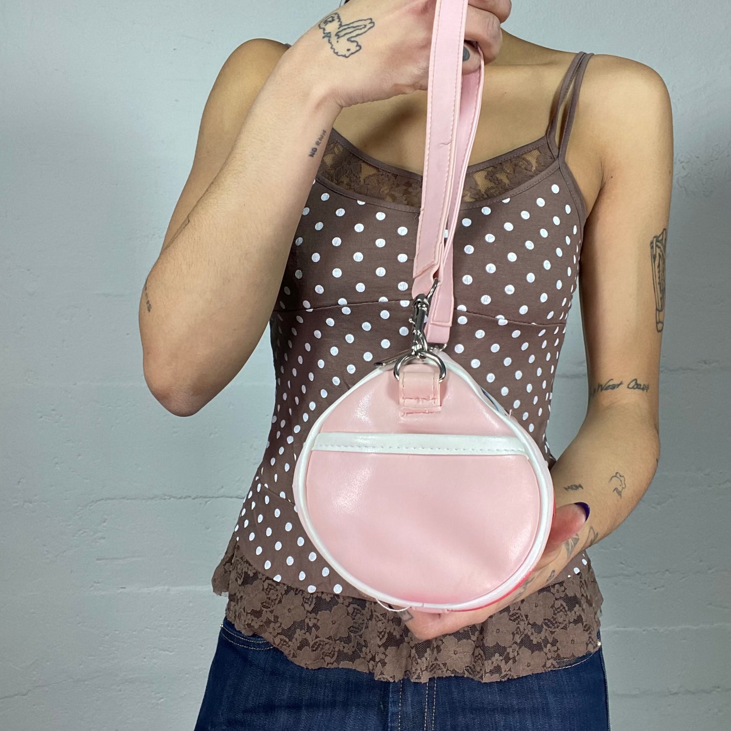 Vintage 2000's Pop Girl Baby Pink Mini Shoulder Bag with Betty Boop Print