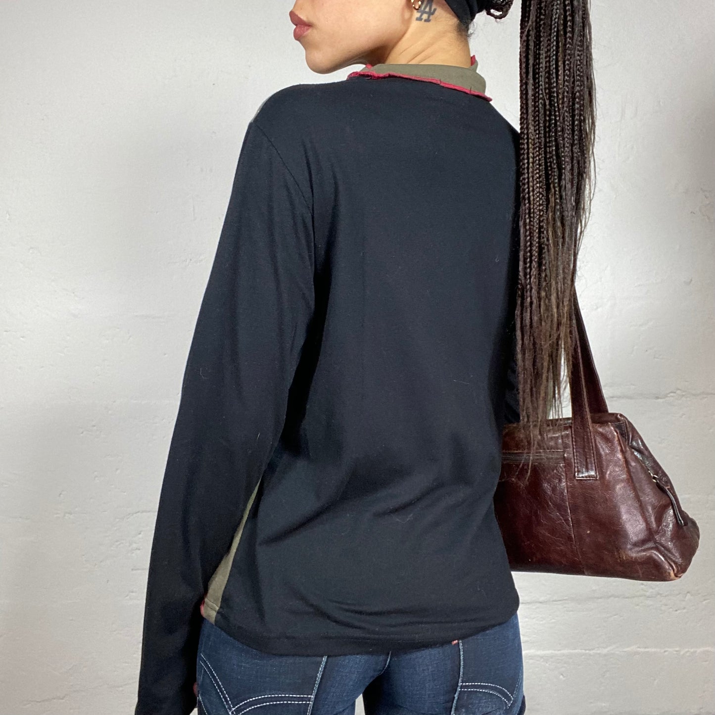 Vintage 2000's English It Girl Deep Brown Leather Shoulder Bag