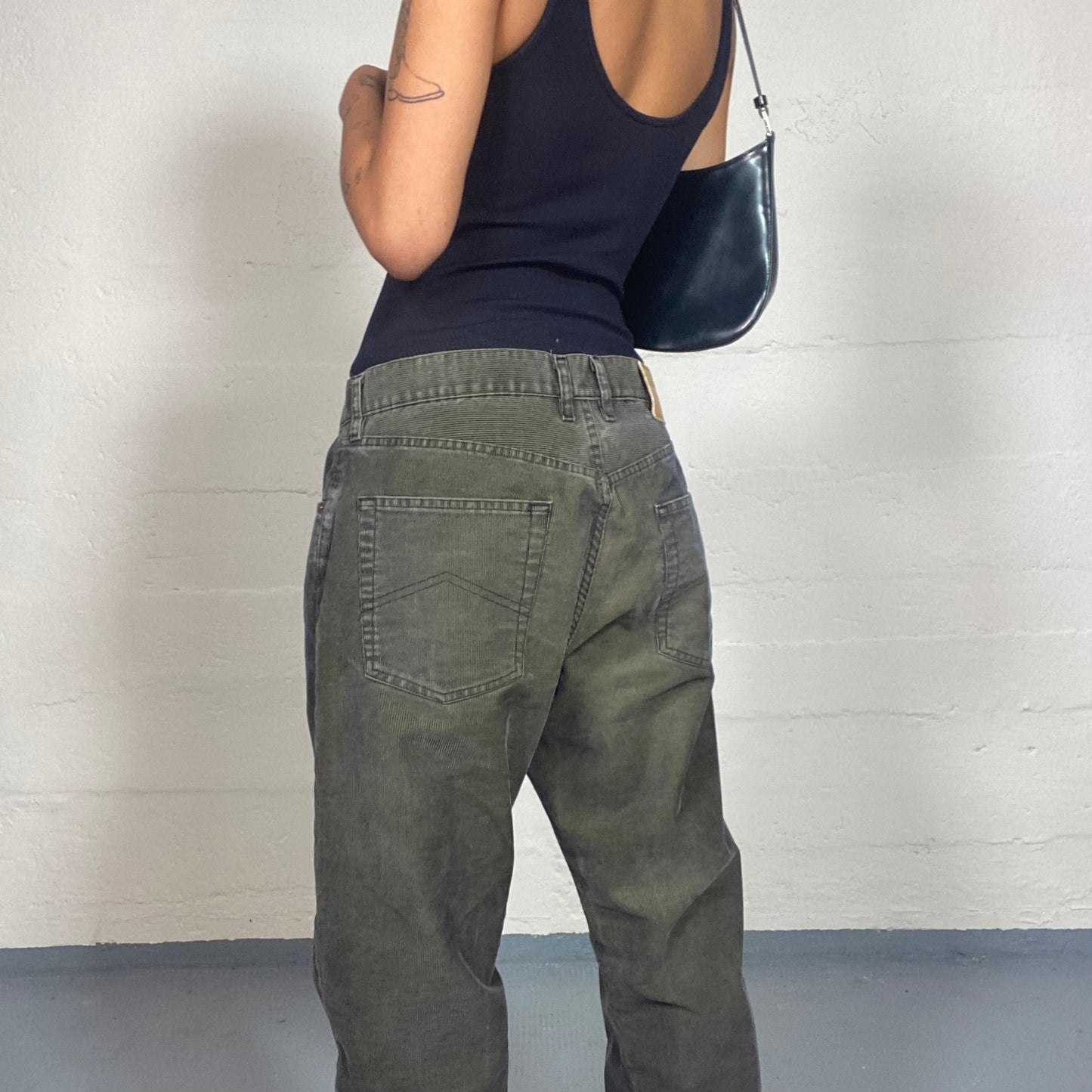 Vintage 90's Khaki Workwear Washed Out Acid Pants (M/L)