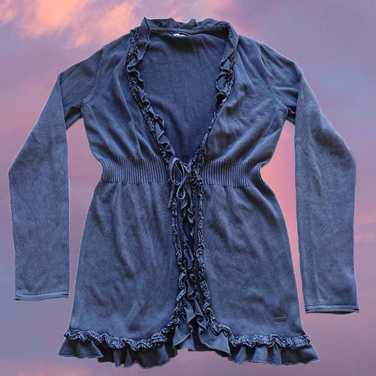 Vintage 90's Fairy Grunge Grey Cardigan (S/M)