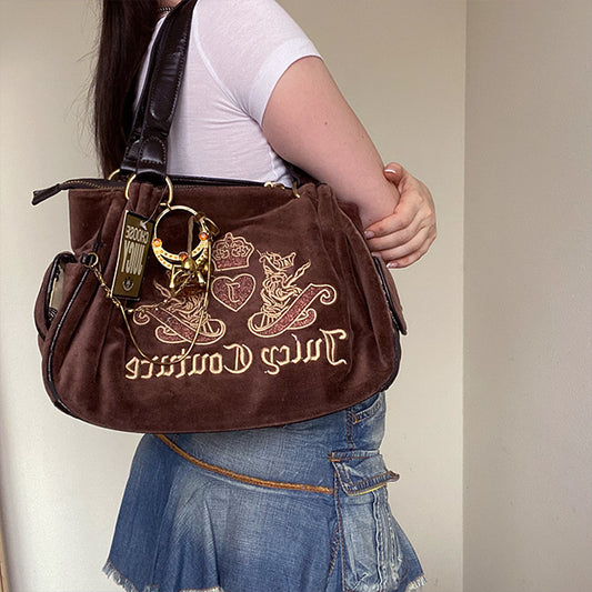 Vintage Y2K Brown Juicy Couture Bag & Wallet