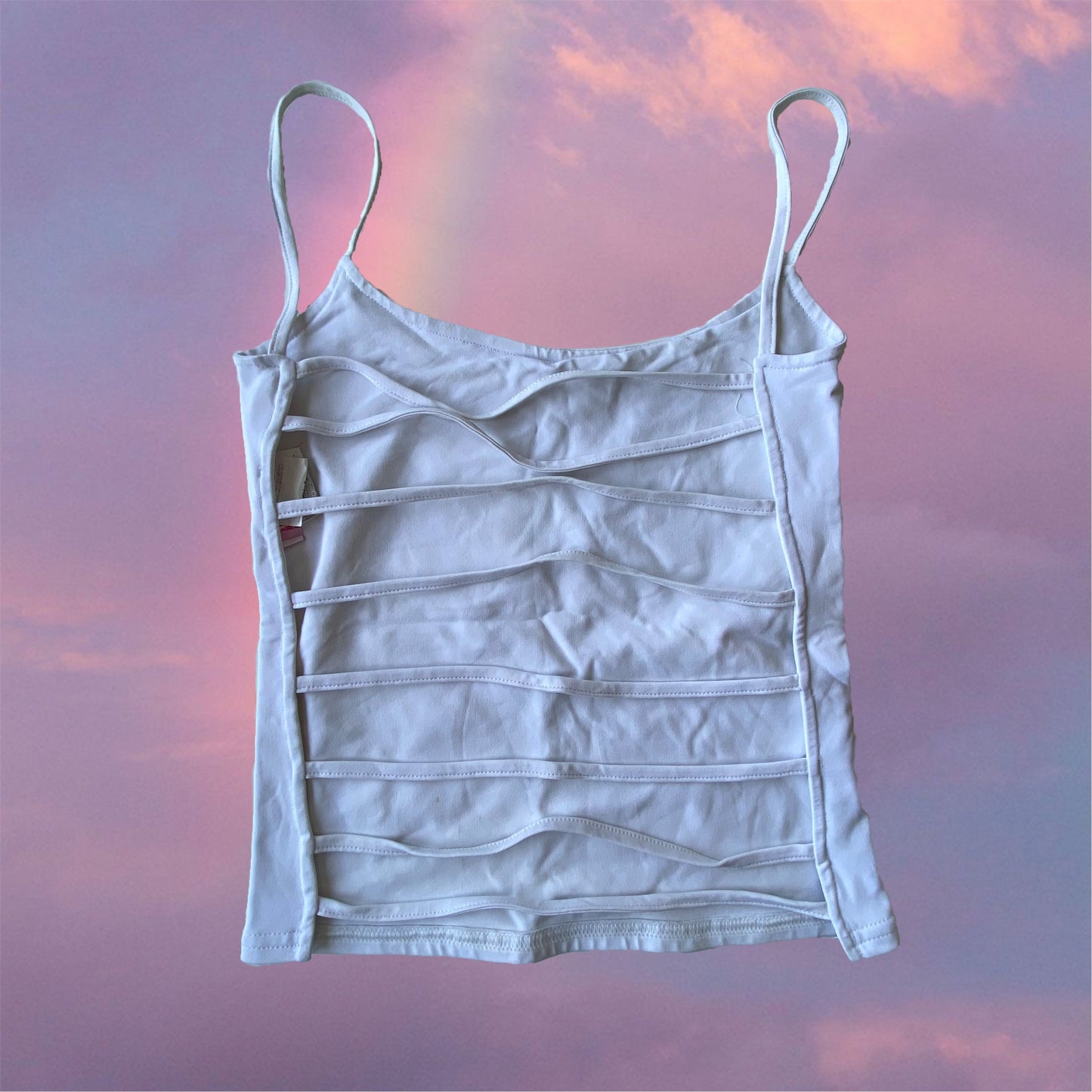 Vintage 90’s Club Backless White Cami Top (S)