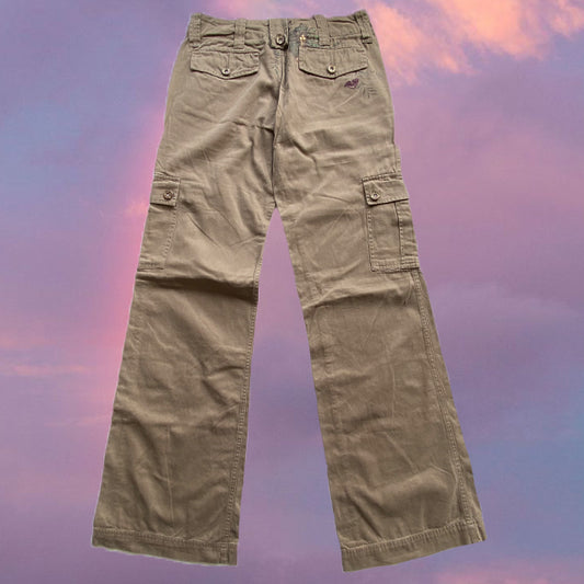 Vintage 90's Low Waist Tan Baggy Cargo Pants (34 EU / UK 6 / US 2)