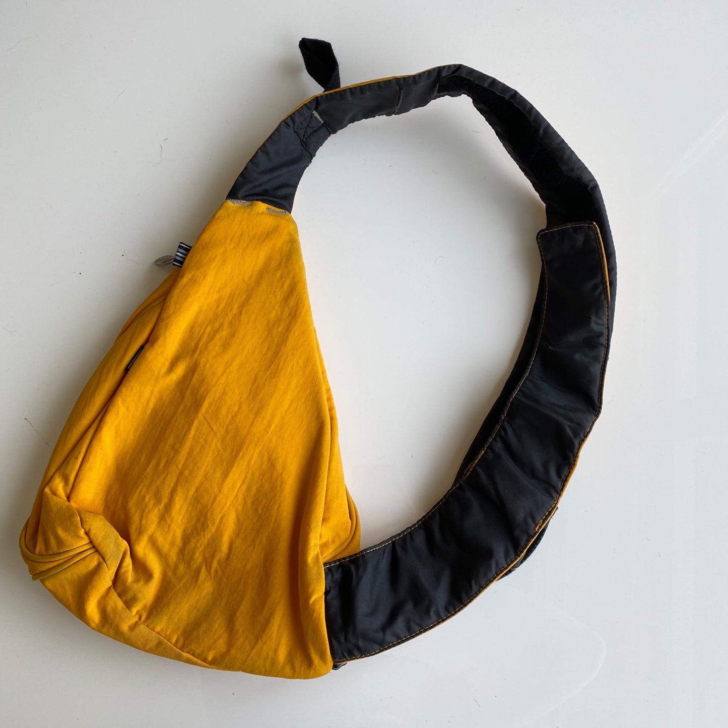 Vintage 90’s Techwear Yellow One Shoulder Backpack