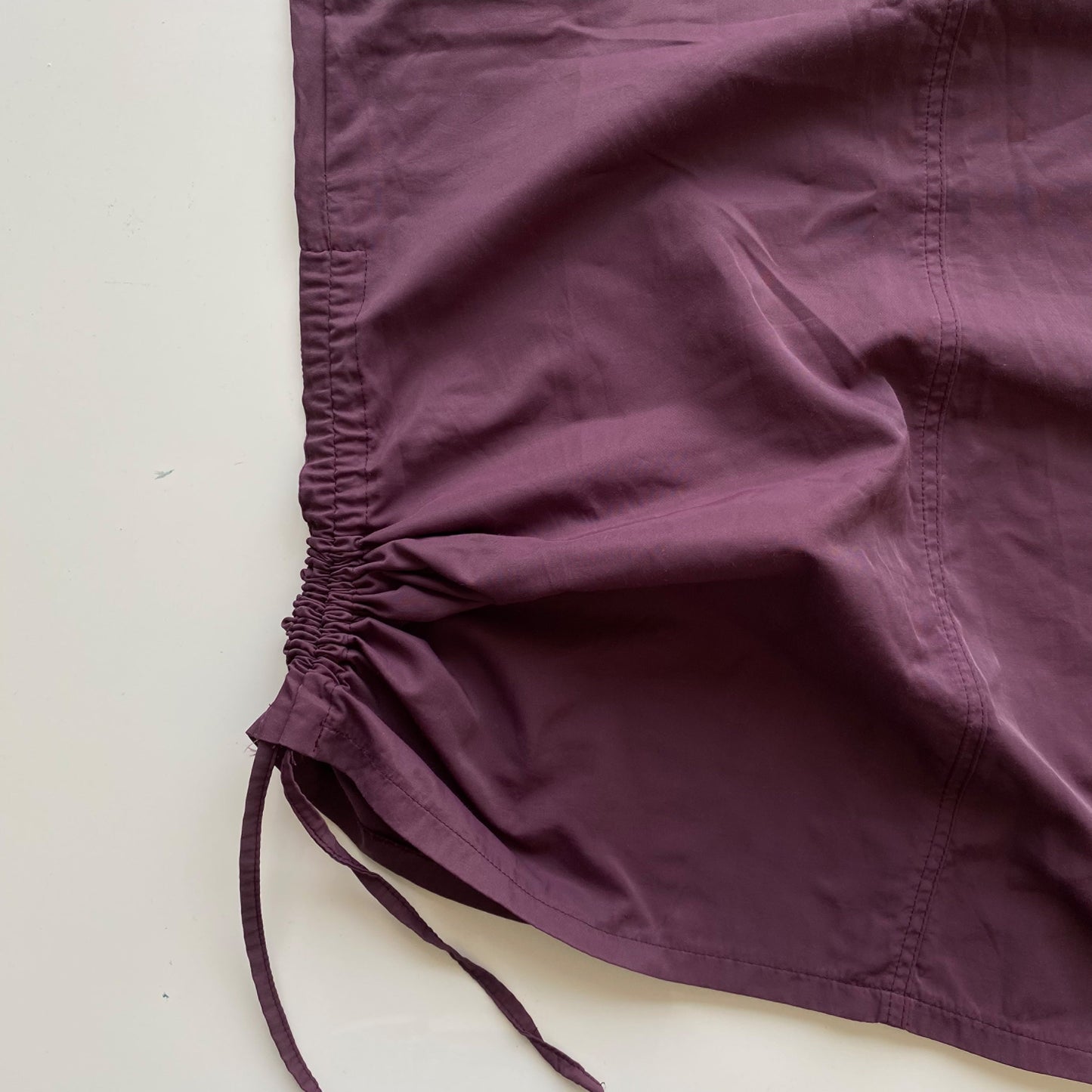 Vintage 90’s Techwear Purple Cargo Skirt with Side Drawstrings (36 EU / UK 8 / US 4)