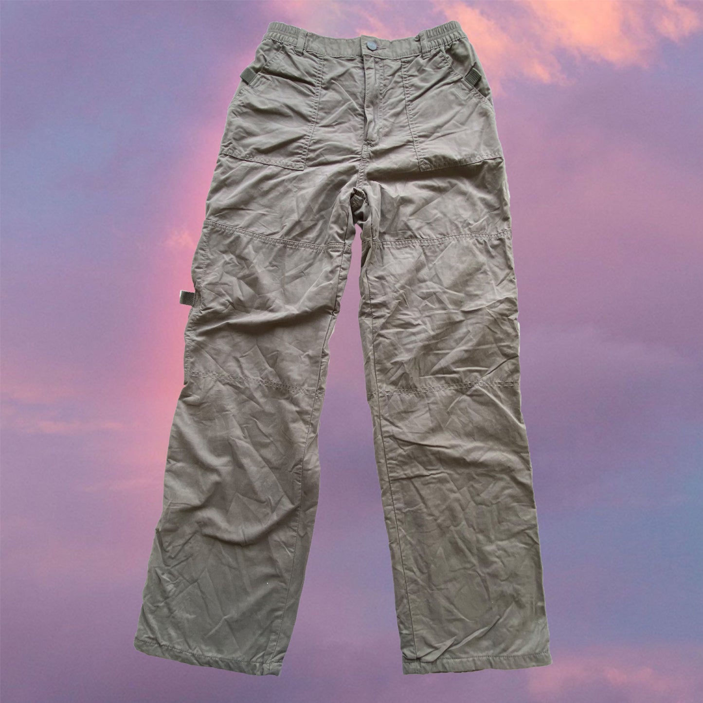 Vintage 90’s Tech Khaki Baggy Cargo Pants (34 EU / 6 UK / 2 US)