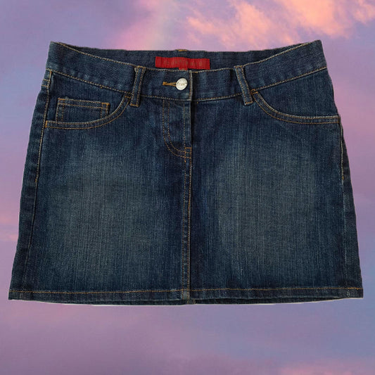 Vintage Y2K FCUK Denim Mini Skirt (36 EU - 8 UK)