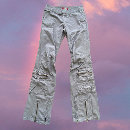 Vintage 90’s Killah Miss Sixty Low Waist Grey Skater Cargo Pants (36 EU / 8 UK / 4 US)