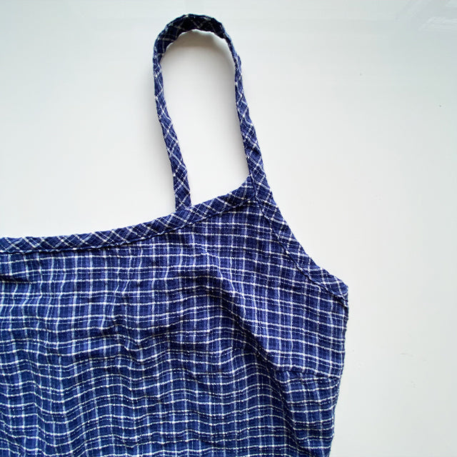 Vintage 90's Blue Plaid Cami Dress (38 EU / UK 10 / US 6)