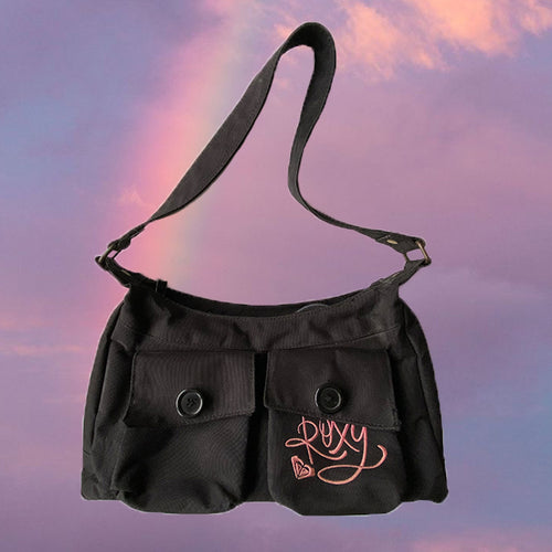 Vintage Y2K Sporty Roxy Black Shoulder Bag – Michelle Tamar