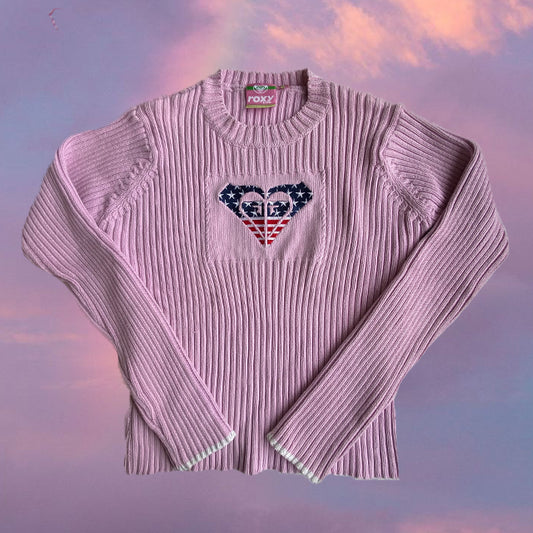 Vintage 90's Sporty Roxy Pink Sweater (M)