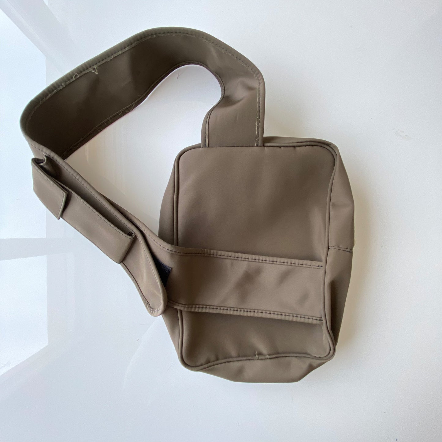 Vintage 90's Tech Wear Khaki One Strap Backpack