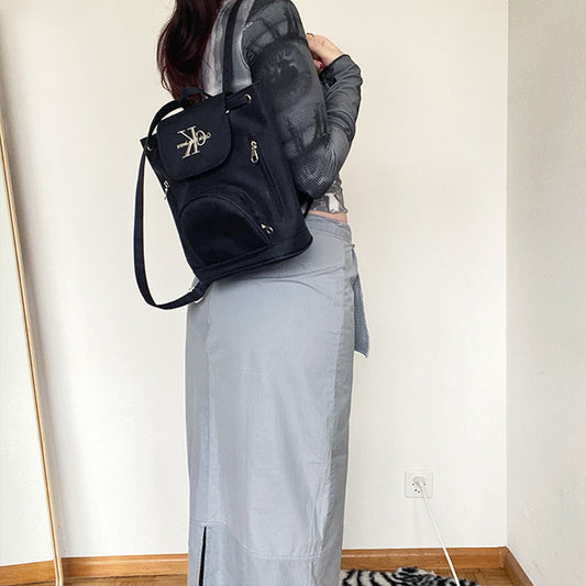 Vintage 90's Calvin Klein Nylon Black Mini Backpack