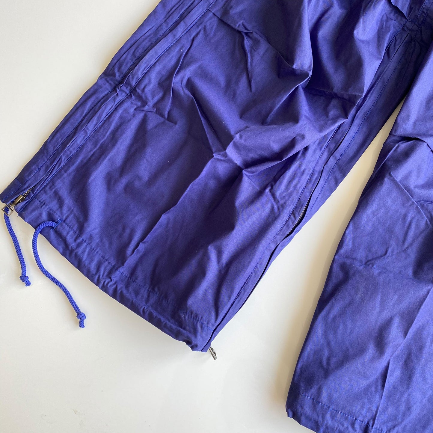 Vintage 90’s Rave Blue Parachute Baggy Cargo Pants (XS-S-M)