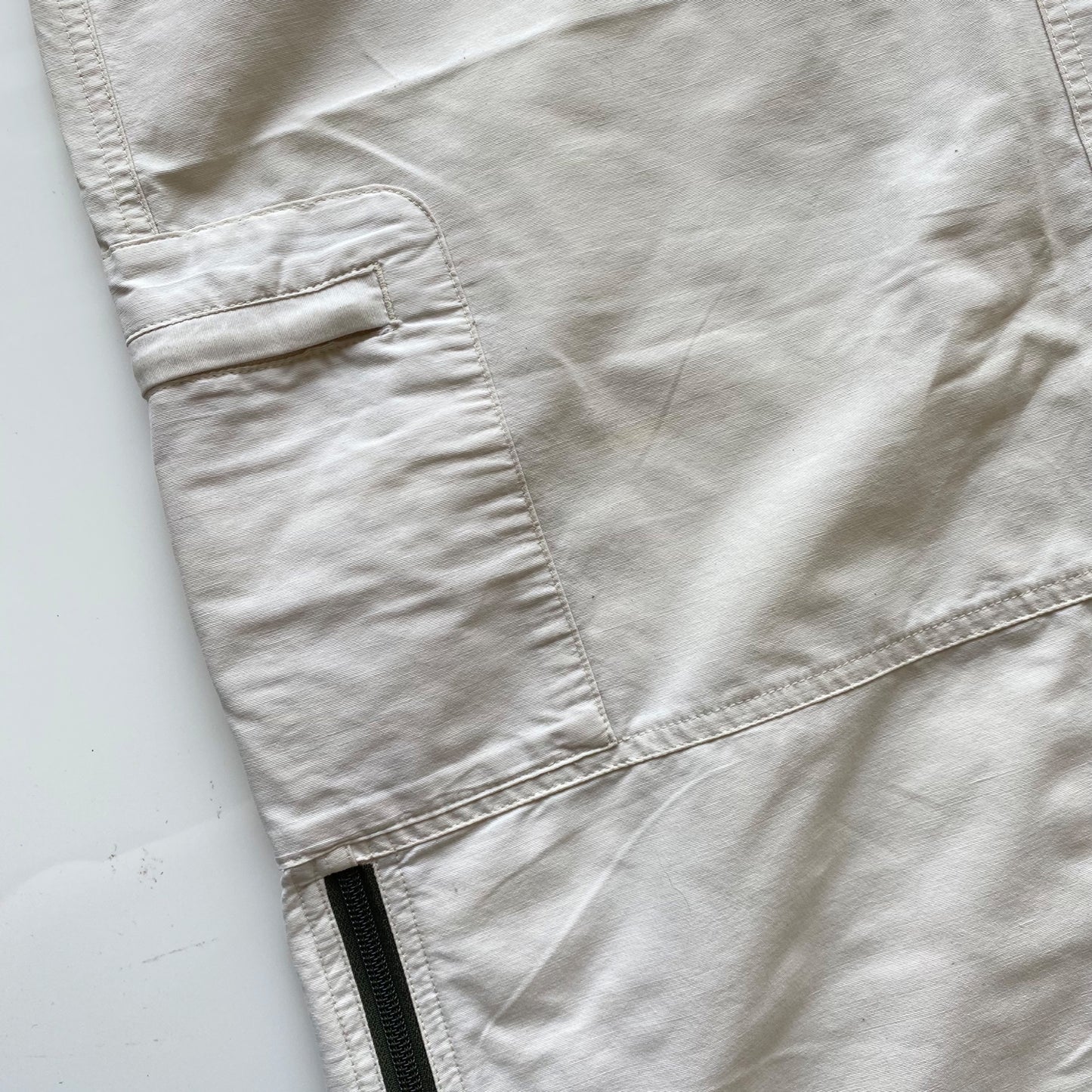 Vintage 90’s Tech Wear White Cargo Maxi Skirt (38 EU / UK 10 / US 6)