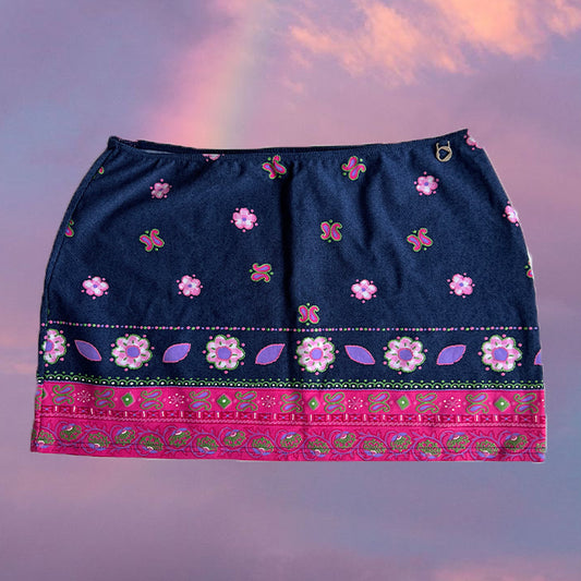 Vintage 90's Summer Morgan de Toi Mini Skirt (S/M)