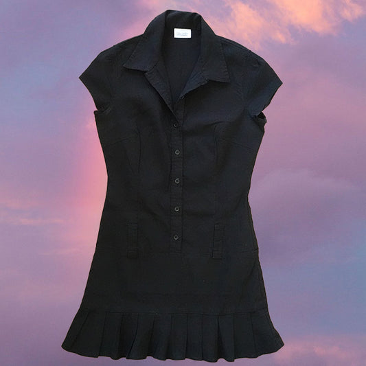 Vintage 90's Goth Grunge Pimkie Cargo Dress with Pleated Detail (36 EU/UK 8)