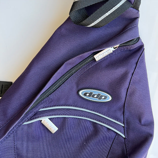 Vintage 90's Techwear Purple One Shoulder Backpack