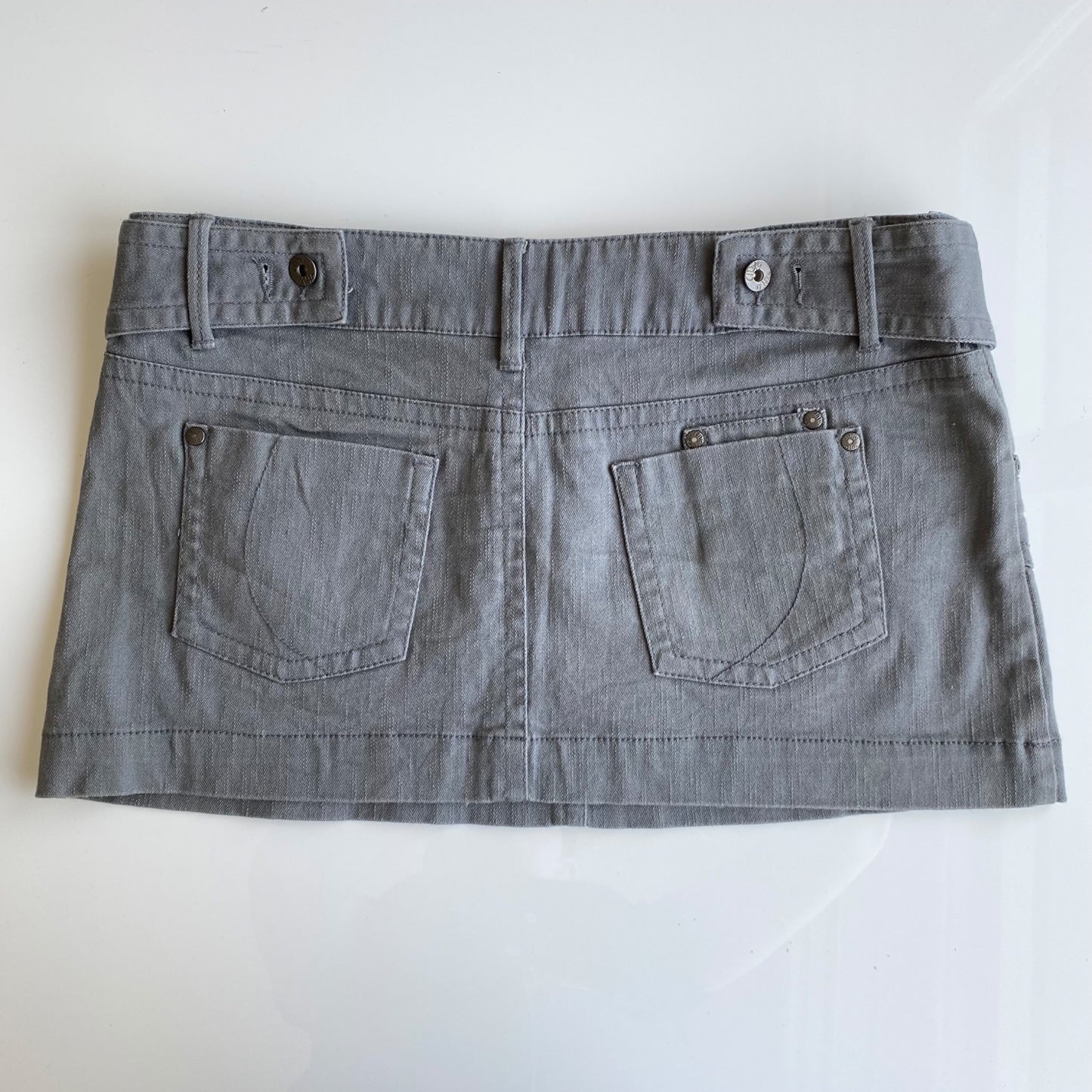 Vintage Y2K Grunge Denim Mini Skirt (36 EU / UK 8 / US 4)