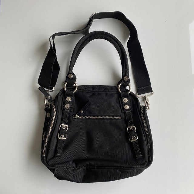 Vintage Y2K Cyber Grunge George Gina Lucy Black Bag