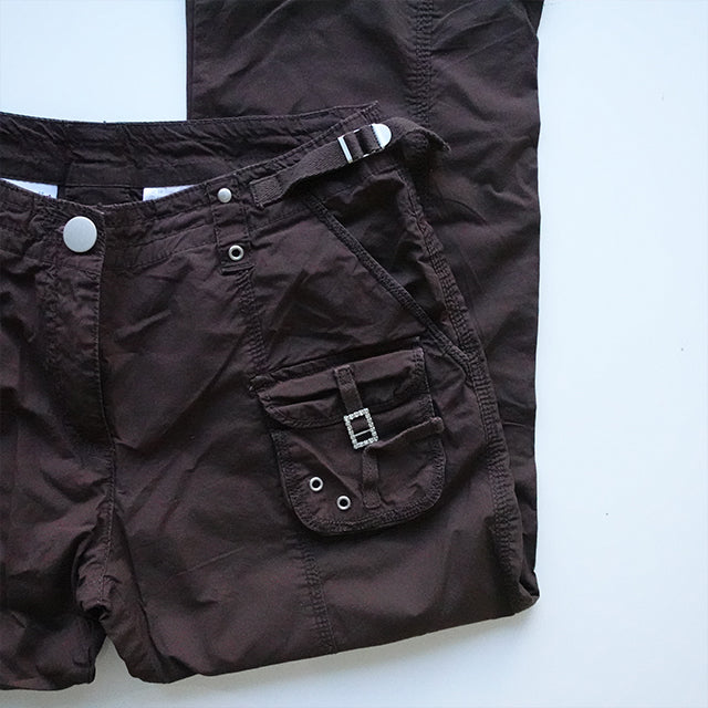 Vintage Y2K Grunge Brown Cargos (36/38 EU - 8/10 UK)