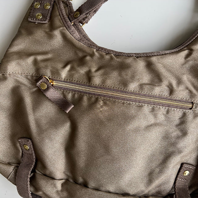 Vintage Y2K Cyber George Gina and Lucy Bronze Shoulder Bag