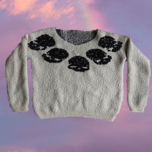 Vintage Y2K Fairy Grunge Alcott Skull Sweater (S/M) – Michelle Tamar