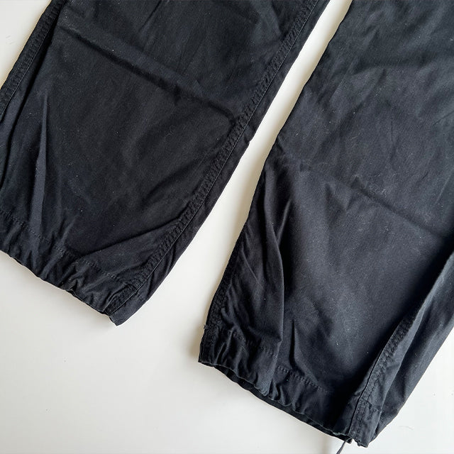 Vintage 90's Low Waist Baggy Black Cargo Pants (36 EU / UK 8 / US 4)