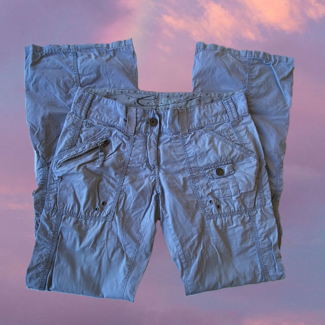 Vintage 90's Low Waist Stone Baggy Cargo Pants (36 EU / 8 UK / 2 US)