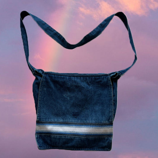 Vintage 90's Denim Messenger Bag