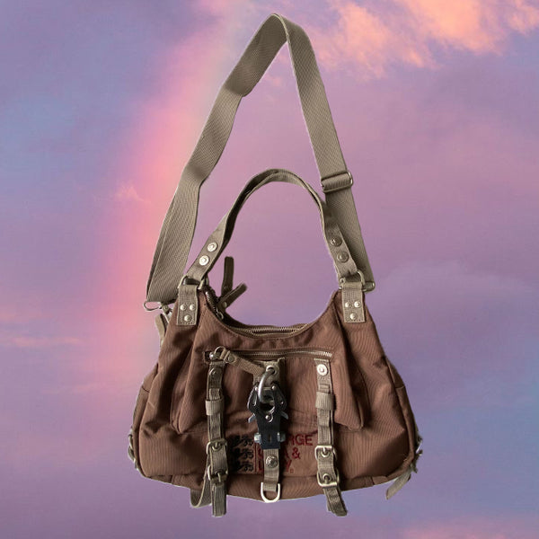 Vintage Y2K Cyber George Gina and Lucy Brown Bag – Michelle Tamar