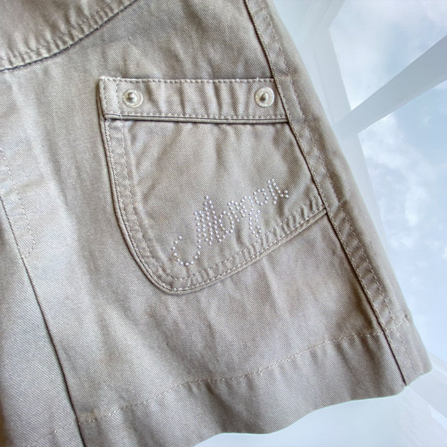 Vintage 90's Morgan de Toi Pleated Cargo Mini Skirt (38 EU / UK 10 / US 6)