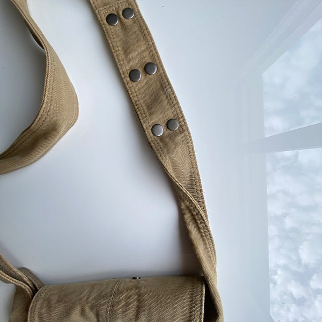 Vintage 90's Grunge Diesel Beige Crossbody Bag