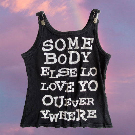 Vintage 90's Grunge Tank Top with Print Graphic (S)