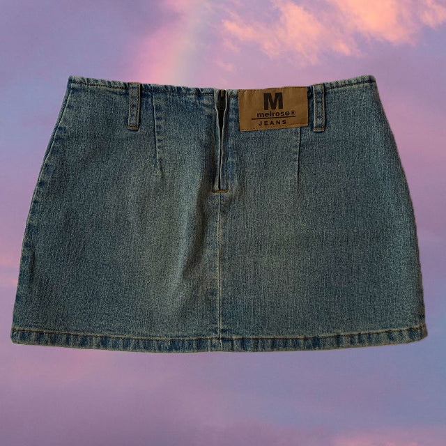 Vintage Y2K Blue Denim Mini Skirt (34 EU - 6 UK)